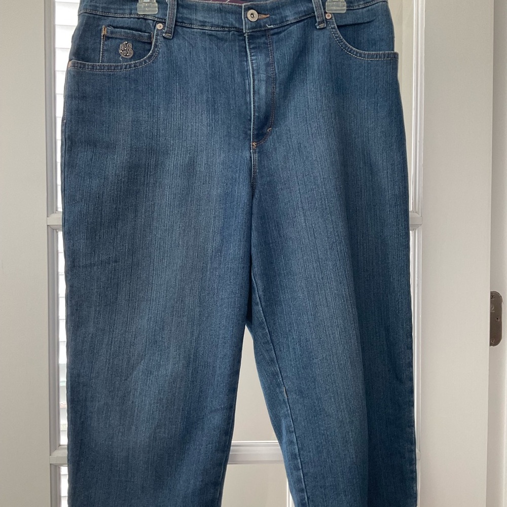 GV Denim Capri with bling